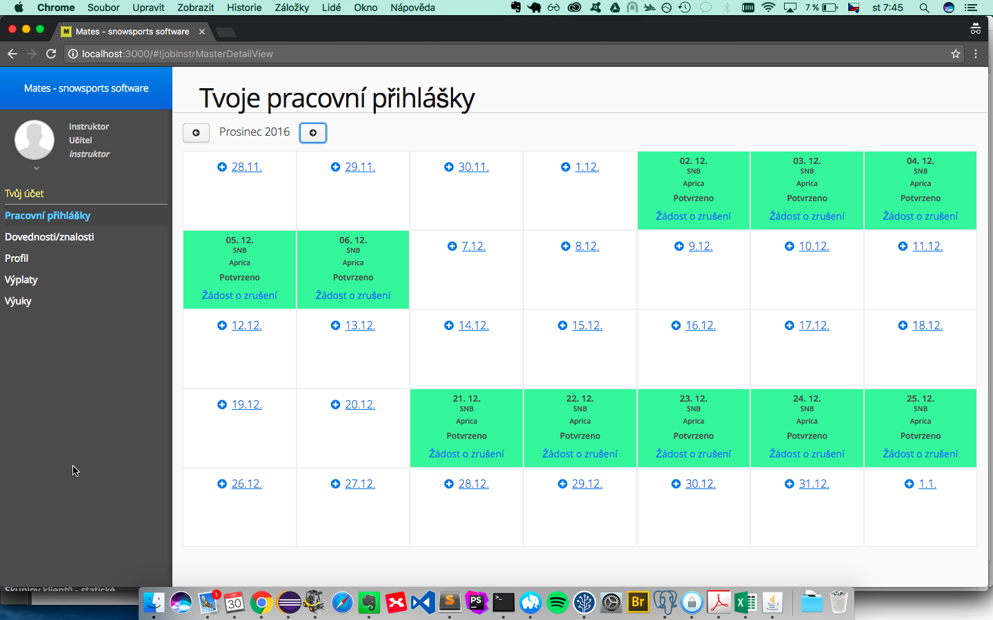 Mates pro instruktory